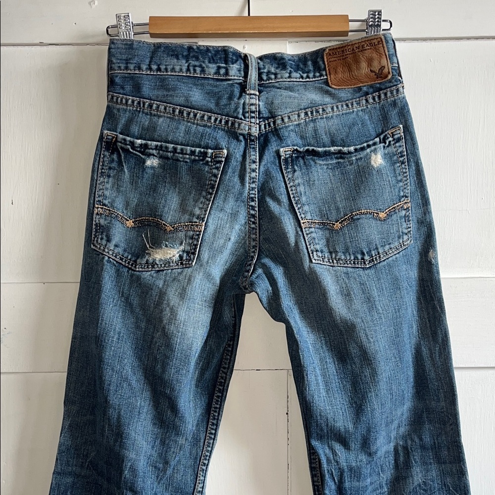 American Eagle Outfitters Men’s Blue Bootcut Jeans - Picture 2 of 13